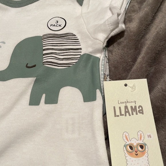 Laughing Llama 3-piece infant set - Picture 2 of 6